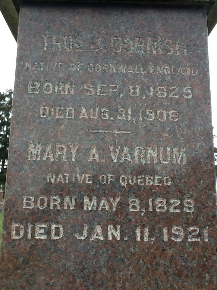 Mary Ann Varnum, Mary Ann Cornish