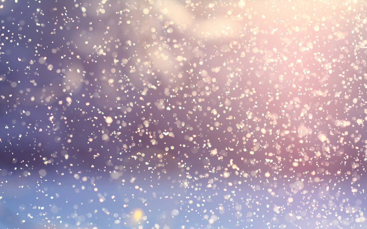 Soft snow falling