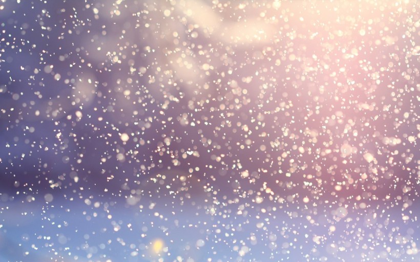 Soft snow falling