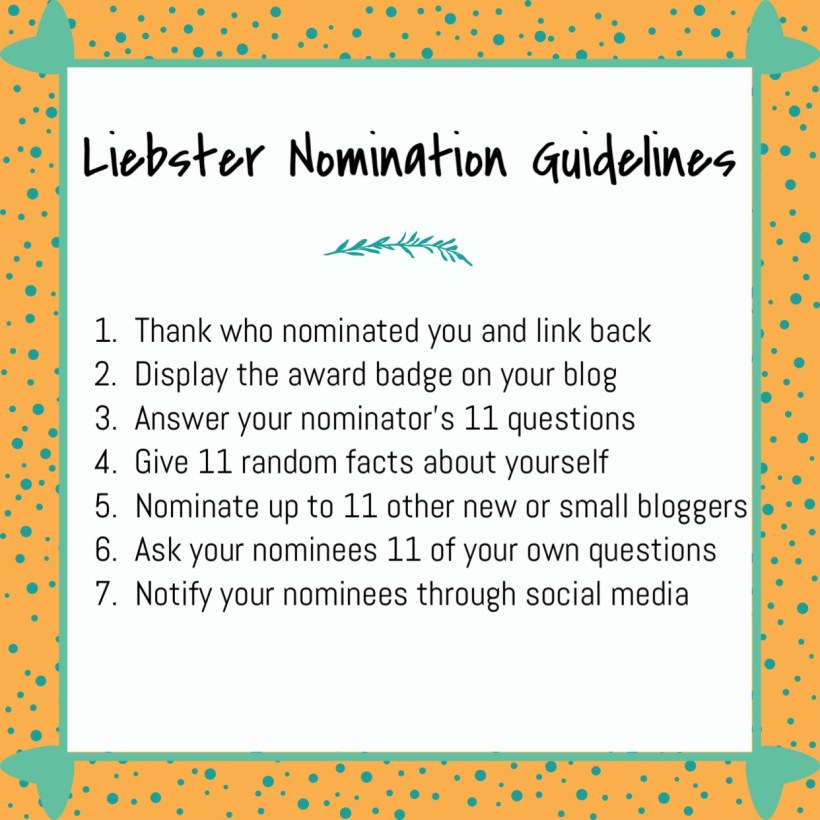 Leibster Nominee, New Blogger